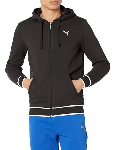 PUMA Men's Vintage Sport Full Zip Hoodie, Black, S at Amazon